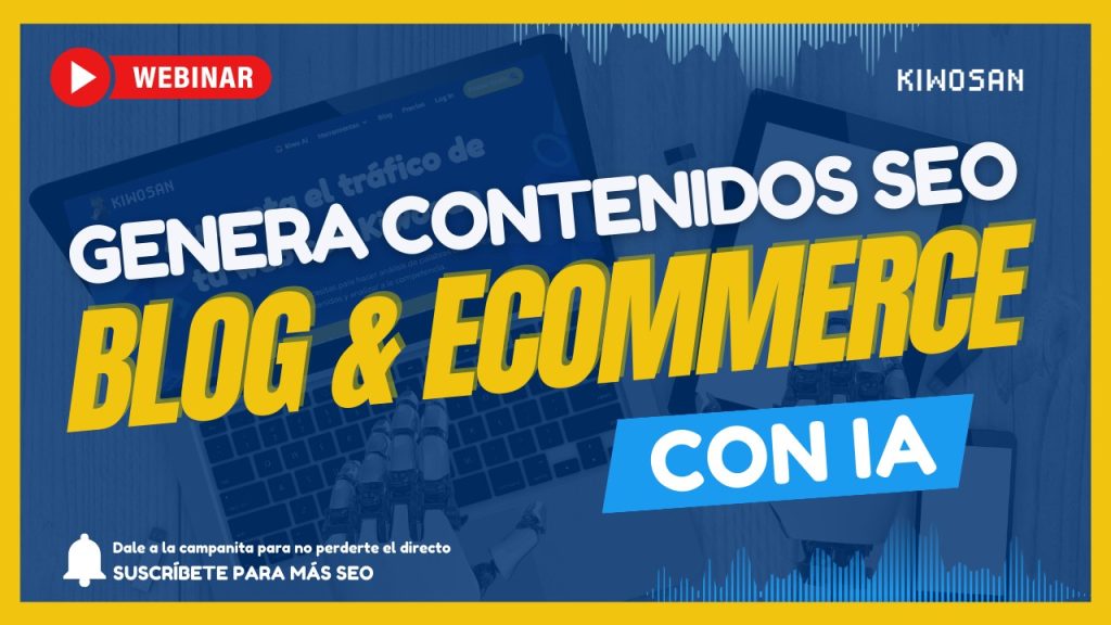 Webinar escribir SEO con IA en Kiwosan